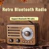 Роскошный дизайн, беспроводной Bluetooth-динамик, винтажный радиоприемник, перезаряжаемый FM/AM/SW ПОДДЕРЖКА USB/SD/TF HIFI стерео Mp3-плеер