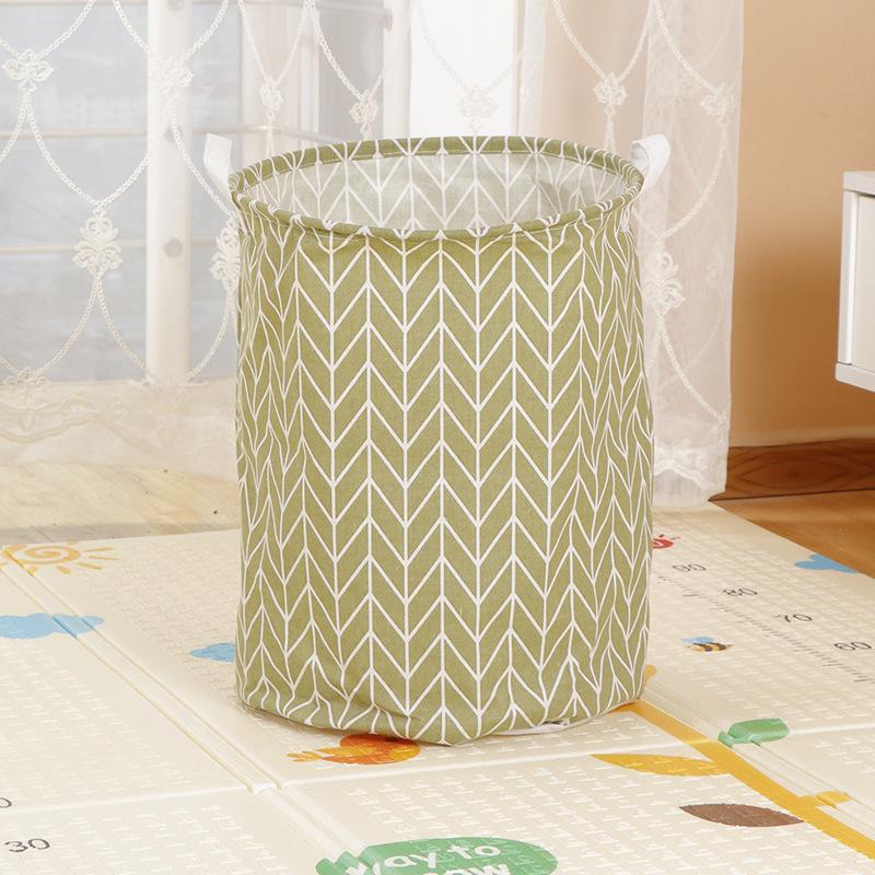 Large Capacity Fabric Laundry Basket Folding Waterproof Clothes Storage Basket Home Children Toy Sundries Storage Bag Organizer