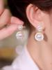 Серебряные серьги-кисточки с жемчугом и иглами - модные универсальные женские украшения