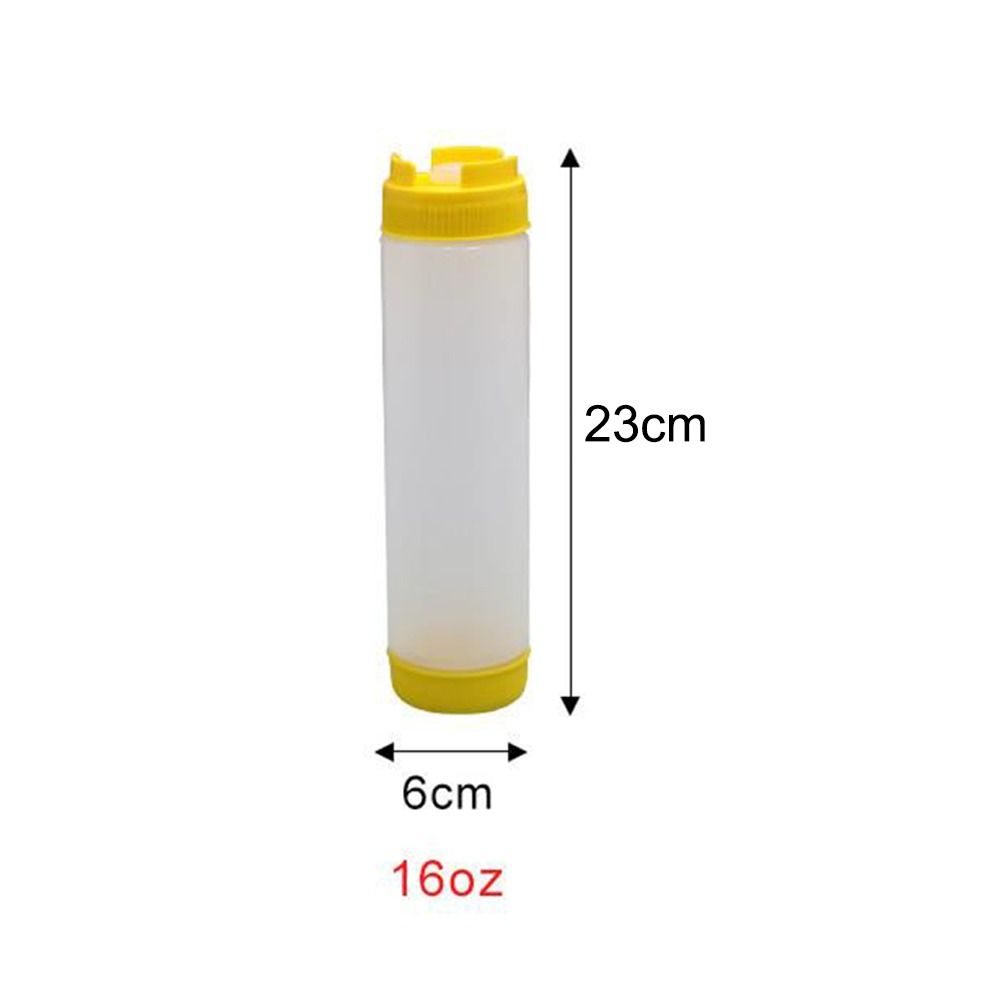 Double Head Sauce Bottles Big Capacity Plastic Squeeze Bottles Portbale 16oz 20oz 24oz Tomato Catchup Dispenser Picnic Cooker