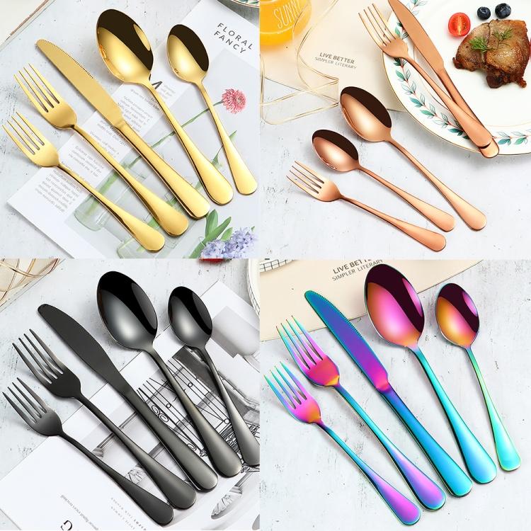 20 in 1 Stainless Steel Cutlery Steak Cutlery Set, Specification: True Color