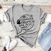 Fairy Tale Inspired Pattern Tshirt with Funny Quotes Cute Princess Printed Pattern Fashionable and Versatile Womens Tshirt