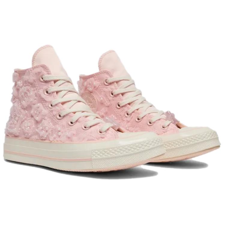 Converse 1970-е Удобные Универсальные Высокие Кеды из Канваса Женские Кроссовки Светло-розовые A13850C