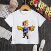 100 Cotton Tshirt Suitable for Teenagers A Casual Top with Dragon Ball Style Patterns for Children and Girls