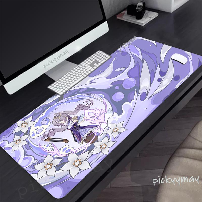 Large Mousepad Gamer Mousepads Keyboard Mat Anime Desk Rug Genshin Impact Pc HD Desk Mats Company Mouse Pad For Gift