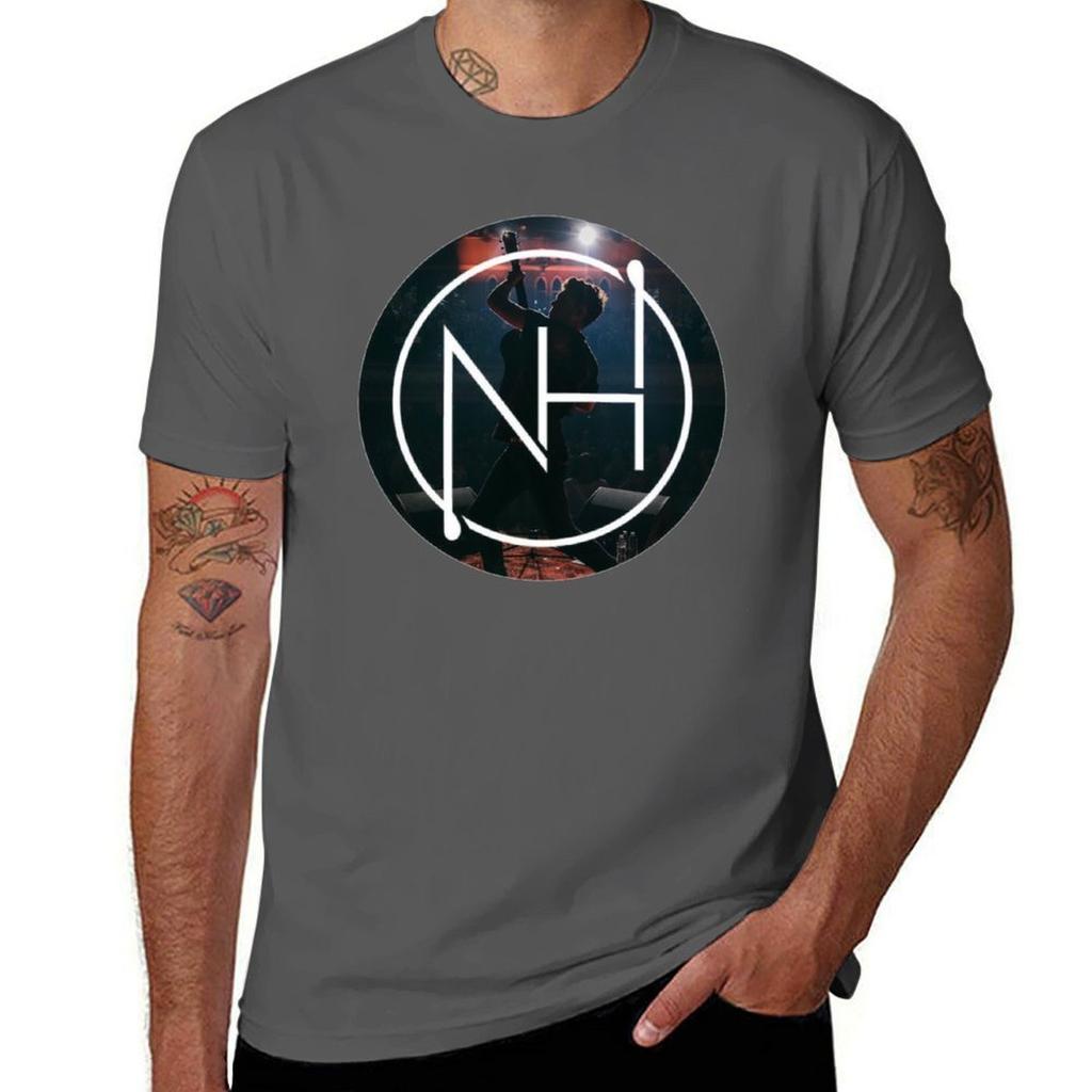Niall Silhouette Logo 3 Tshirt Simple Solid Color Crew Neck Tee
