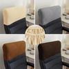 Velvet Chair Back Cover Solid Color Executive Chair Half Cover  for Gaming Chair Office