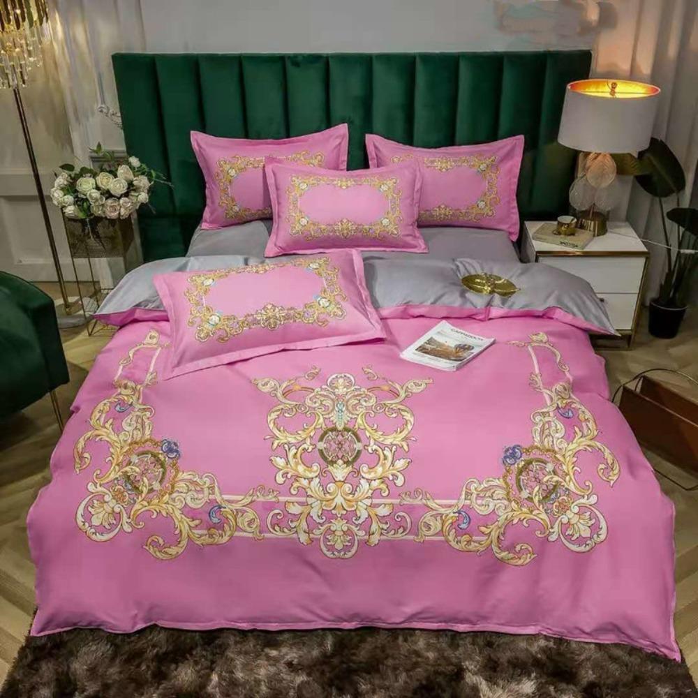 Европейский Ретро Стиль Микрофибра Постельное Белье Комплект Детская Кровать на Молнии Украшение Комнаты Льняная Кровать Пуховое Одеяло 3 Предмета для Подростков Взрослых