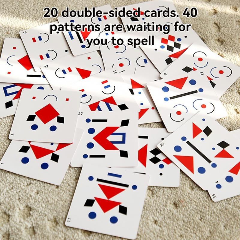 Kids 3D Mirror Imaging Puzzle Montessori Space Logical Thinking Trainting Matching Intellectual Game Parish Learn Resources Toys