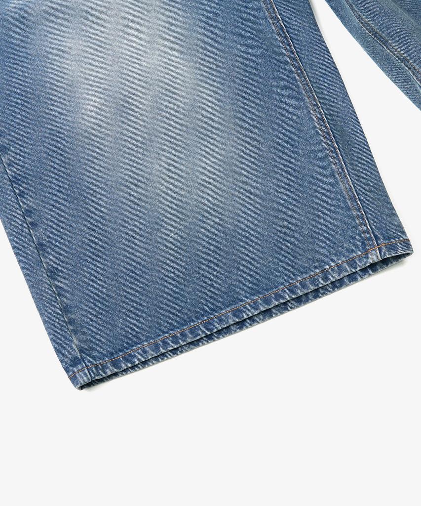 TOFFEE Washed Bermuda Denim Pants (Blue)