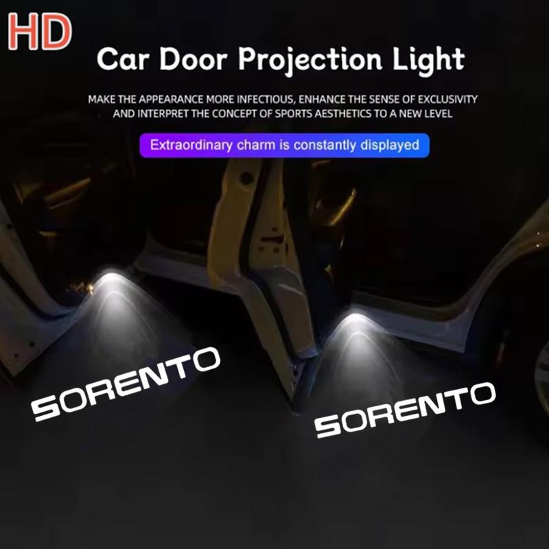 AANE1 2pcs LED Car Door Ghost Shadow Welcome Logo Projector Lights Accessories For Kia Sportage JA JE SL SORENTO Ceed K3 K5