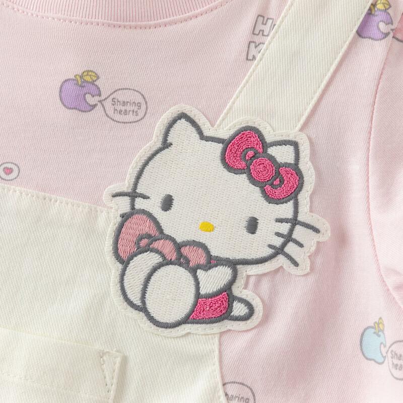 Платье для девочек DAVE & BELLA, имитирующее двойку, коллаборация Hello Kitty