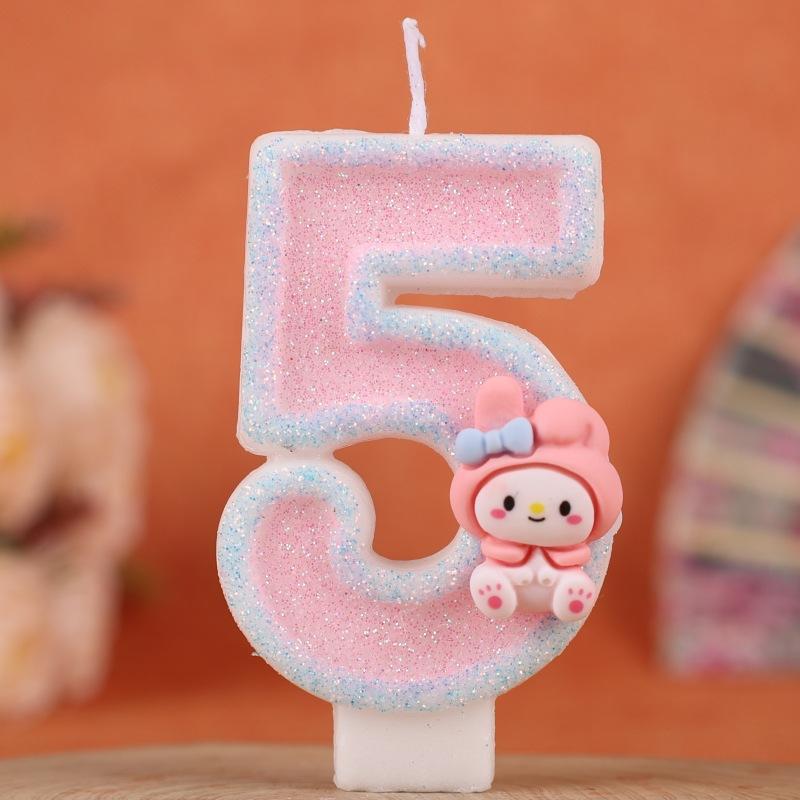 Cartoon Numbers Birthday Candles Cake Decoration Creative Handmade Candles Party Holiday