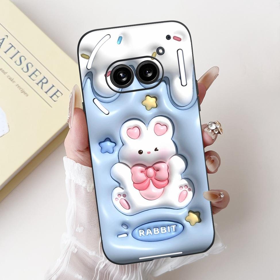 6.7" For Nothing Phone 2A Case A142 Silicone Luxury Flower Cute Cartoon Funny Shockproof Phone Case For Nothing Phone (2A) Cover