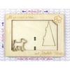 Airedale Terrier, Bingley Terrier – Photo frame, engraved wooden frame | Art-Dog