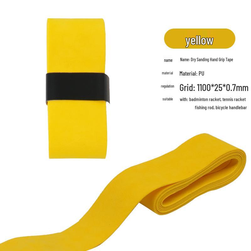 Elastic Perforated PU Leather Overgrip for Badminton, Tennis & Table Tennis Rackets, Fishing Rods with Ribbed Sweatband