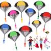 1-6 шт. Игрушка-парашют Детская летняя вечеринка Уличная забавная игра Мальчик Девочка Сувениры для дня рождения Подарок для гостей Ручная бросковая летающая игрушка
