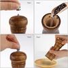 5/8/10 Inch Wooden Pepper Grinder Salt and Pepper Mill Spice Grain Grinder With Adjustable Ceramic Grinding Core Manual Grinder