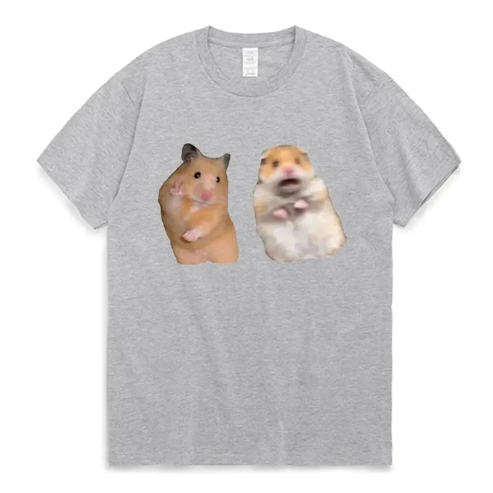 Забавная футболка с символом мира и кричащим хомяком, подарок для любителей, грызун, морская свинка, футболки для мальчиков и девочек, летняя хлопковая футболка с коротким рукавом