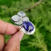 Mothers Day Deal Lapis Lazuli Stone Promise New Flower Ring 925 Sterling Silver