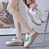 Маленькие белые туфли женские, весна 2023, новые студенческие универсальные туфли на толстой подошве, повседневная обувь на плоской подошве, женская
