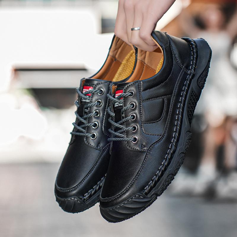 38-48 Мужские Большие Размеры Чистый Ручной Работы Повседневные Туфли Из Резиновой Кожи Мягкие Подошвы Свадебные Туфли