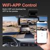 3,16-дюймовый автомобильный видеорегистратор с Wi-Fi ADAS, 2 камеры, 2K, автоматическое ночное видение, передняя и задняя камера, широкоугольный объектив Ultra Record