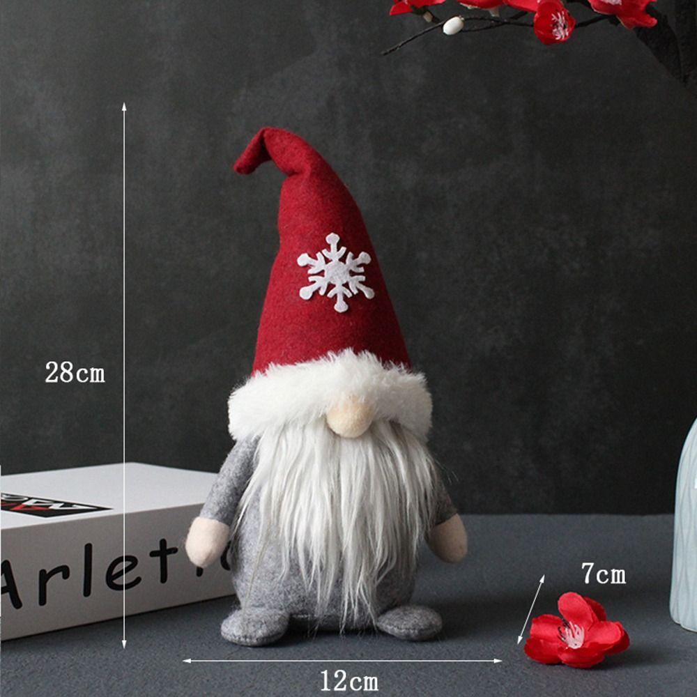 Originality Christmas Decorations Durable Gnome Santa Claus Faceless Doll Dwarf Red Hat Dirt-proof