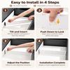8pcs Side Locking Buckle Drawer Organizer Adjustable Adjustable Drawer Divider  Clothes