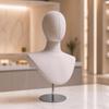 Mannequin Bust with Stand Pinnable Hat Display Stable for Florists