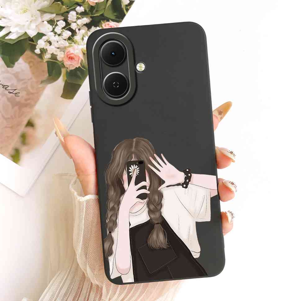 For Tecno Spark Go 2 Case Astronaut Girls Pattern Soft Cases For Tecno Spark Go2 SparkGo2 KM4 Silicon Covers Bumper