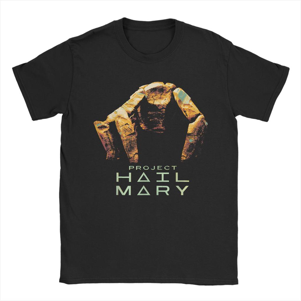 Унисекс Женская Футболка с Графическим Принтом Rocky Amaze Project Hail Mary Вдохновленная Рокки Научно-Фантастическая Хлопковая Футболка Одежда
