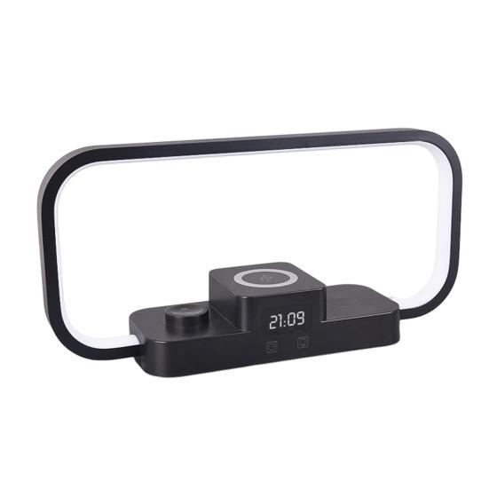 3-In-1 Bedside Lamp with Wireless Charger Nightstand Lamp USB Charging Desk Light for Nightstand Bedroom