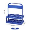 Compact Plastic Foldable Wine & Beverage Holder - 6-Bottle Capacity