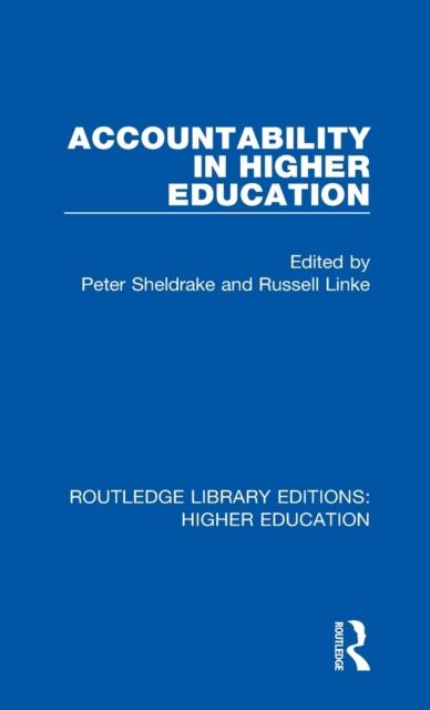 The Accountability In Higher Education Book