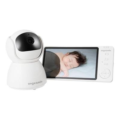 Радионяня Anju Smile с обнаружением голоса и температуры, 4-кратным зумом, ночным видением, двусторонней связью, без смартфона, комплект монитор/камера для младенцев