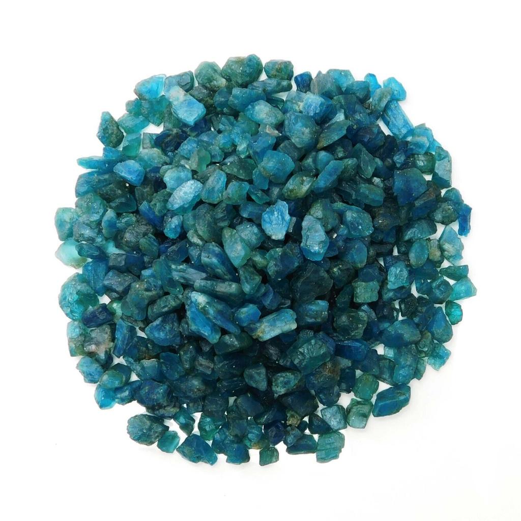 Natural Blue Apatite Loose Gemstone 100 ct Uncut Raw Rough Lot for Lapidary and Gem Collections