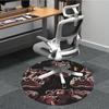 1PCHippopotamus Pattern Office Round Area Rug,  Mat Suitable For Office, Under Office Chairs Bedroom Living Room Home Decor, Room Deco