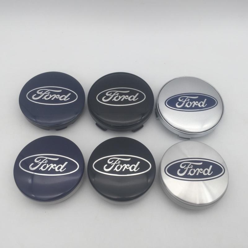 KLYD4 NEW 4pcs 3D for 54mm 56mm 60mm 68mm Ford Car emblem Wheel hub Center Cap Badge covers sticker Decal styling auto Accessories