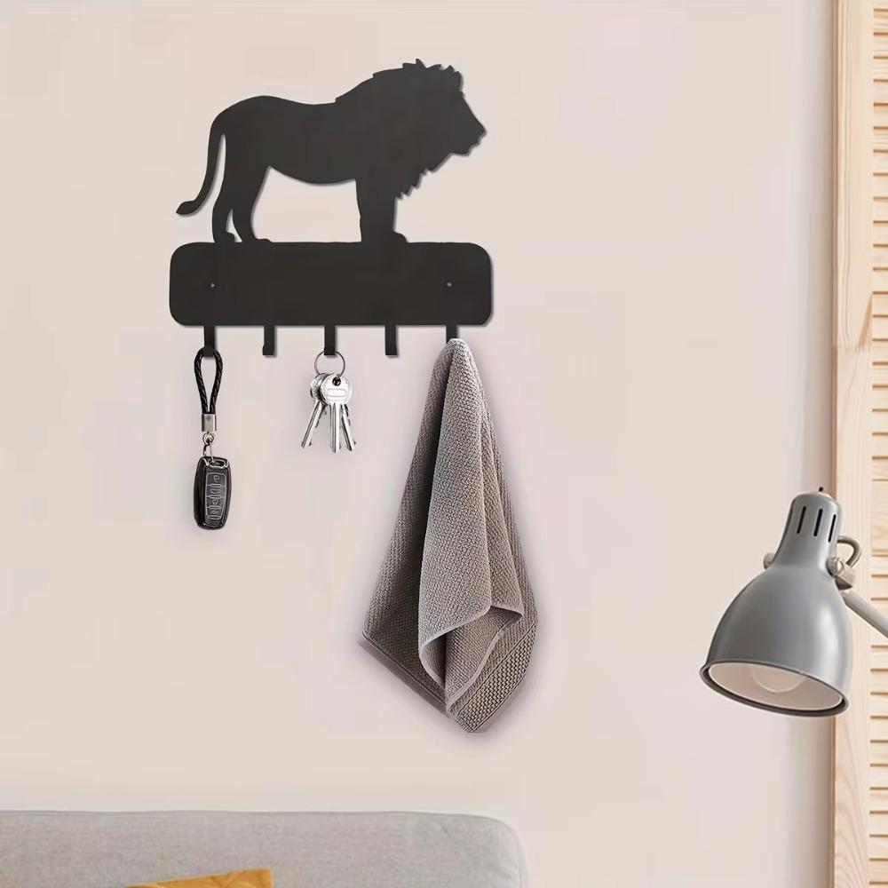 Modern Metal Wall-Mounted Key Hooks - Wall Holder for Hallway, Entrance, Bathroom & Closet