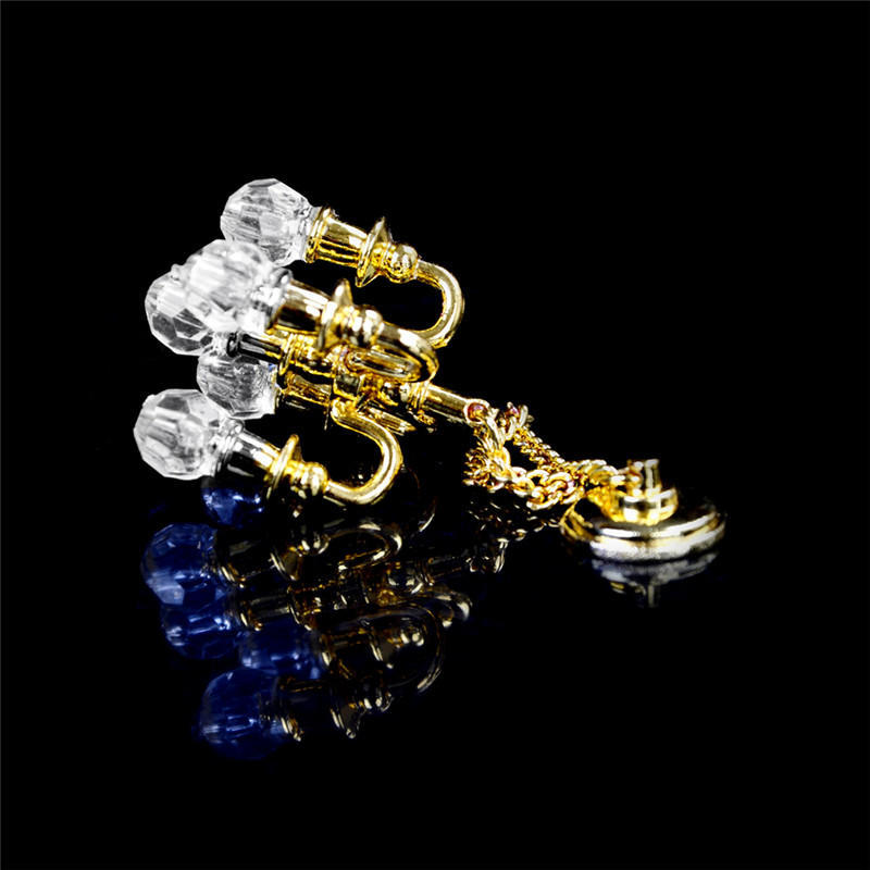 Miniature Chandelier Lighting Model Home Decor 1:12 Dollhouse Mini Furniture