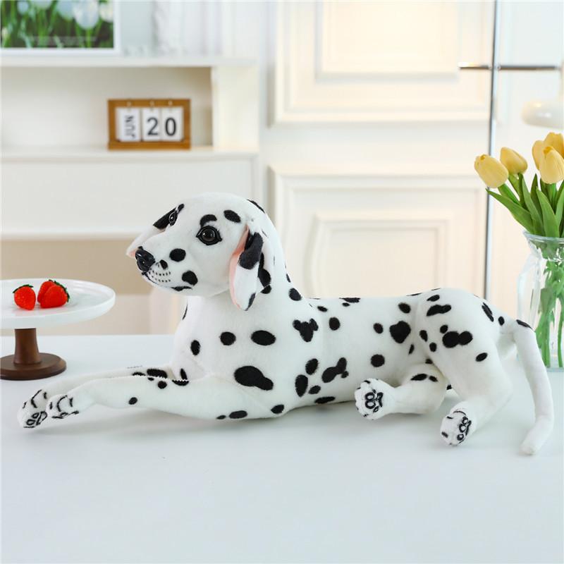 New Children's Simulation Dog Plush Toy Cute 3D Dalmatian Dog Doll Creative Doll Ornaments