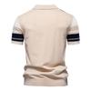 Men's Summer Striped Button Lapel Short Sleeve Top Men's Casual Fashion Shirt