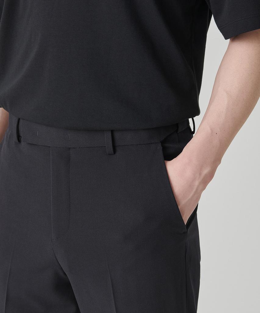 MUSINSA STANDARD Straight Hidden Banding Slacks [Dark Gray]