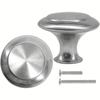 20pcs Kitchen Cabinet Knobs  Brushed Metal Stainless Steel Drawer Pulls  Hardware KnobsBedroom Dresser Knobs with Two Sizes of Screws,with Screwdriver