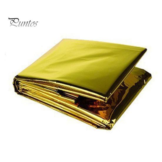 Аварийное тепловое одеяло Портативные водонепроницаемые одеяла для выживания Ветрозащитное влагостойкое одноразовое теплоотражающее снаряжение для выживания на открытом воздухе