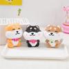 Cute Scarf Plush Dog Keychain Plush Doll Puppy Dog Pendant Scarf Shiba Keyring  Car Keyring