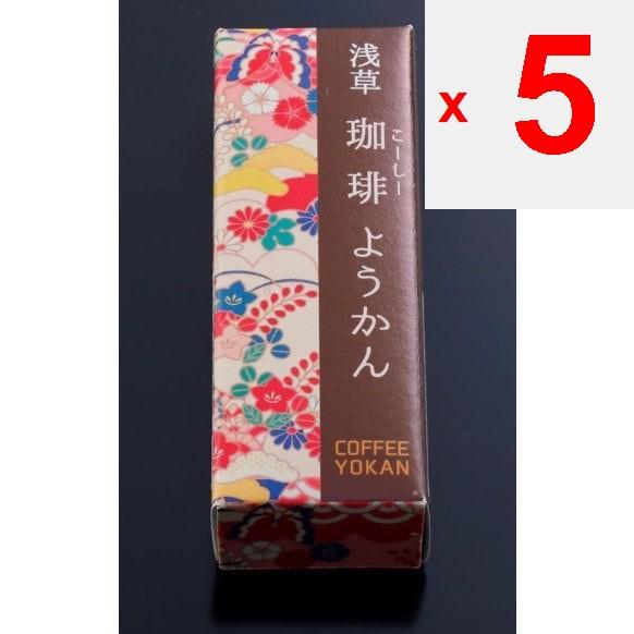 Asakusa Mugitoro Кофе Ёкан 50г [Японские сладости]. Вагаси