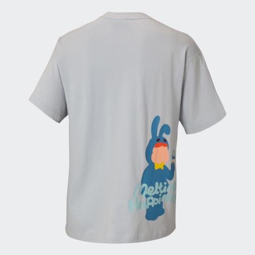 Adidas Originals Clover Melting Sadness T Shirt Men's Gray HC5934