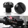 2-Piece Universal Motorcycle M10x1.25 Mirror Hole Plugs Aluminum Alloy Easy Installation Compatible for Motorbikes